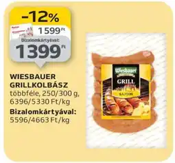 Auchan Wiesbauer Grillkolbász ajánlat