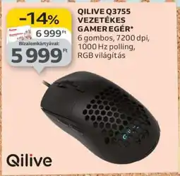 Auchan QILIVE Q3755 VEZETÉKES GAMER EGÉR ajánlat