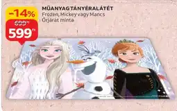 Auchan MŰANYAG TÁNYÉRALÁTÉT ajánlat