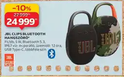 Auchan JBL CLIP5 BLUETOOTH HANGSZÓRÓ ajánlat