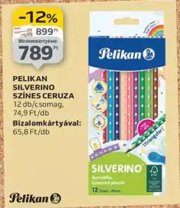 Auchan PELIKAN SILVERINO SZÍNES CERUZA ajánlat