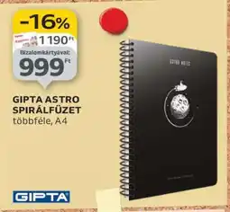 Auchan GIPTA ASTRO SPIRÁLFÜZET ajánlat