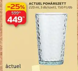 Auchan ACTUEL POHÁRSZETT ajánlat