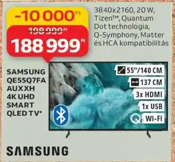Auchan SAMSUNG QE55Q7FA AUXXH 4K UHD SMART QLED TV ajánlat