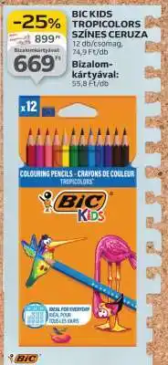 Auchan BIC Kids Tropicolors Színes Ceruza ajánlat