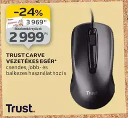 Auchan TRUST CARVE VEZETÉKES EGÉR ajánlat