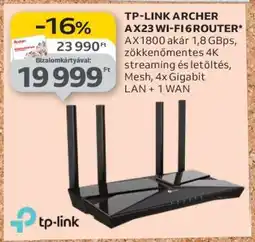 Auchan TP-LINK ARCHER AX23 WI-FI 6 ROUTER ajánlat