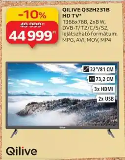 Auchan QILIVE Q32H231B HD TV ajánlat