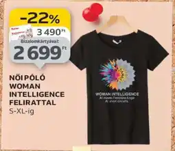 Auchan NŐI PÓLÓ WOMAN INTELLIGENCE FELIRATTAL ajánlat