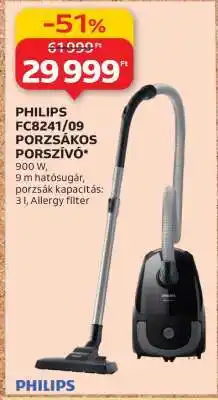 Auchan PHILIPS FC8241/09 PORZSÁKOS PORSZÍVÓ ajánlat