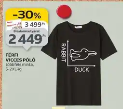 Auchan FÉRFI VICCES PÓLÓ ajánlat