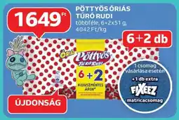 Auchan Pöttyös Óriás Túró Rudi ajánlat