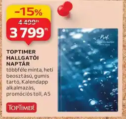 Auchan TOPTIMER HALLGATÓI NAPTÁR ajánlat