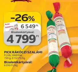 Auchan PICK Rákóczi szalámi ajánlat
