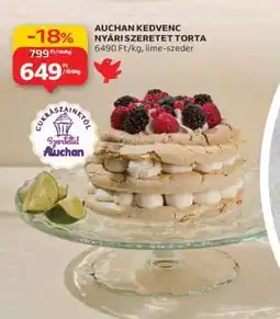 Auchan AUCHAN KEDVENC NYÁRISZERETET TORTA ajánlat