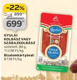 Auchan Gyulai Kolbász vagy Szárazkolbász ajánlat