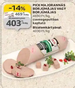 Auchan PICK Majorannás Borjúmájas vagy Borjúmájas ajánlat
