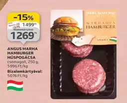 Auchan ANGUS MARHA HAMBURGER HÚSPOGÁCSA ajánlat