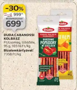 Auchan DUDA CABANOSSI KOLBÁSZ ajánlat