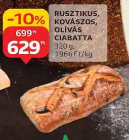 Auchan Rusztikus, kovászos, olívás ciabatta ajánlat