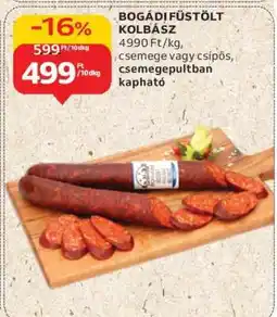 Auchan Bogádi Füstölt Kolbász ajánlat