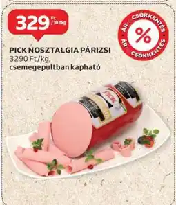 Auchan PICK Nosztalgia párizsi ajánlat