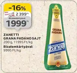 Auchan ZANETTI GRANA PADANO SAJT ajánlat