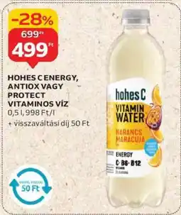 Auchan HOHES C ENERGY, ANTIOX VAGY PROTECT VITAMINOS VÍZ ajánlat