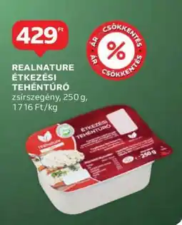 Auchan REALNATURE ÉTKEZÉSI TEHÉNTÚRÓ ajánlat