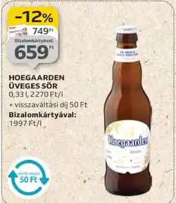 Auchan Hoegaarden Üveges Sör ajánlat
