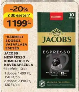 Auchan Jacobs Nespresso Kompatibilis Kávékapszula ajánlat