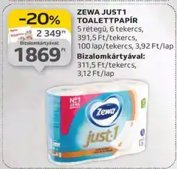 Auchan ZEWA JUST1 TOALETTPAPÍR ajánlat