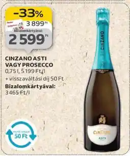 Auchan CINZANO ASTI VAGY PROSECCO ajánlat