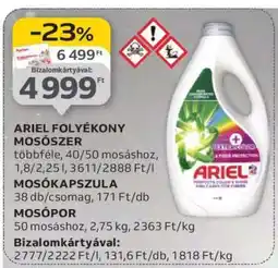 Auchan ARIEL Folyékony mosószer ajánlat