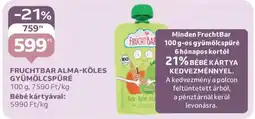 Auchan FRUCHTBAR ALMA-KÖLES GYÜMÖLCSPÜRÉ ajánlat