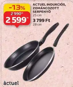Auchan ACTUEL INDUKCIÓS, ZOMÁNCOZOTT SERPENYŐ 25 cm ajánlat