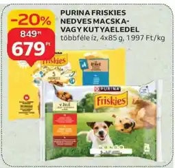 Auchan PURINA FRISKIES NEDVES MACSKA- VAGY KUTYAELEDEL ajánlat