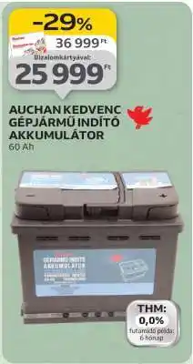 Auchan Auchan Kedvenc Gépjármű Indító Akkumulátor ajánlat