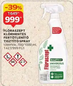 Auchan FLÓRASZEPT KLÓRMENTES FERTŐTLENÍTŐ TISZTÍTÓ SPRAY ajánlat