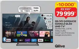Auchan QILIVE Q43QA232 GOOGLE QLED UHD TV ajánlat