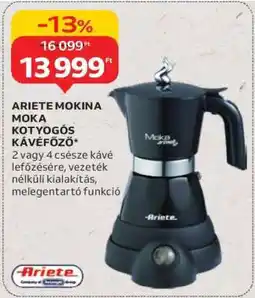 Auchan ARIETE MOKINA MOKA KOTYOGÓS KÁVÉFŐZŐ ajánlat