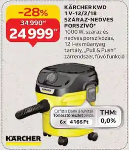 Auchan KÄRCHER KWD 1 V-12/2/18 Száraz-Nedves Porszívó ajánlat