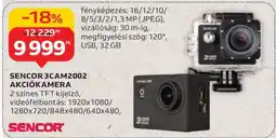 Auchan SENCOR 3CAM2002 AKCIÓKAMERA ajánlat