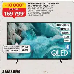 Auchan SAMSUNG QE50Q7FAAUXXH 4K UHD SMART QLED TV ajánlat