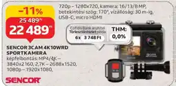 Auchan SENCOR 3CAM 4K10WRD SPORTKAMERA ajánlat