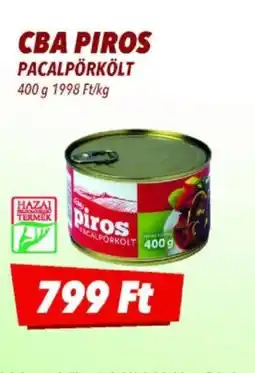 CBA CBA Piros Pacalpörkölt ajánlat