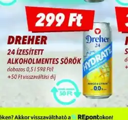 CBA Dreher 24 ízesített alkoholmentes sörök ajánlat