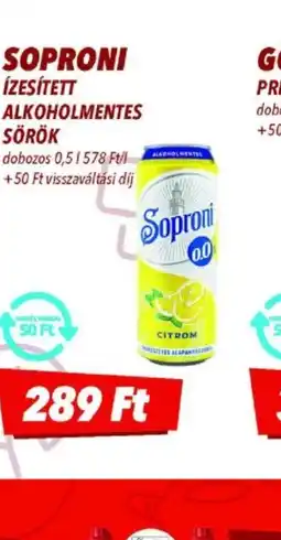 CBA Soproni Ízesített Alkoholmentes Sörök ajánlat