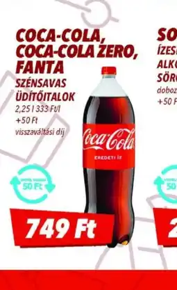 CBA Coca-Cola, Coca-Cola Zero, Fanta ajánlat