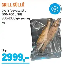 Metro Grill süllő ajánlat
